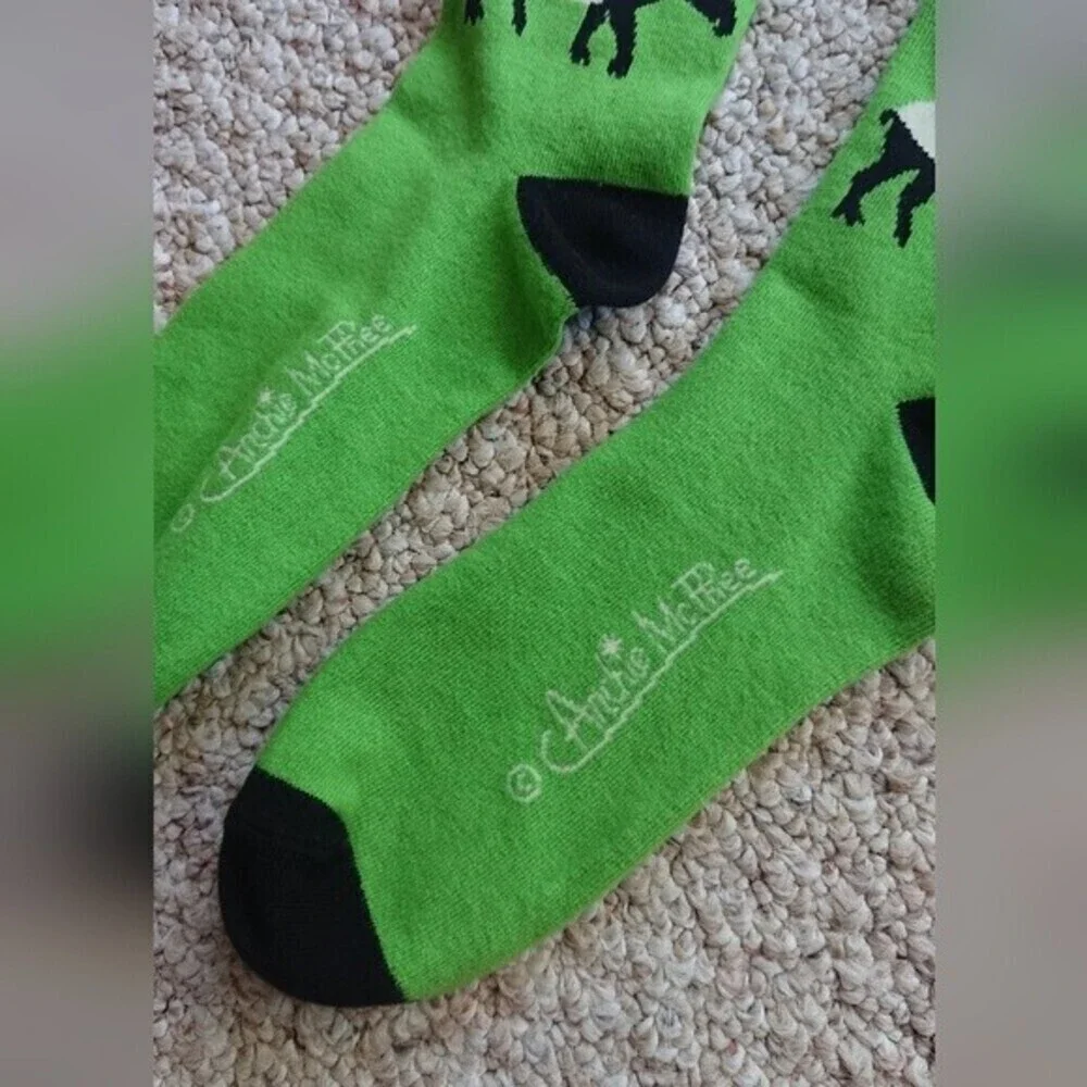 Archie McPhee green Tapir Socks